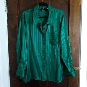 Vintage Bob Mackie 100% silk button down